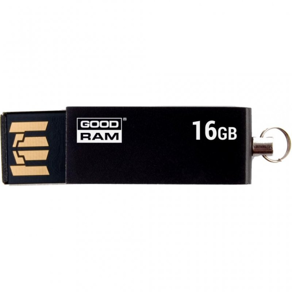 USB флеш накопичувач Goodram 16GB Cube Black USB 2.0 (UCU2-0160K0R11)