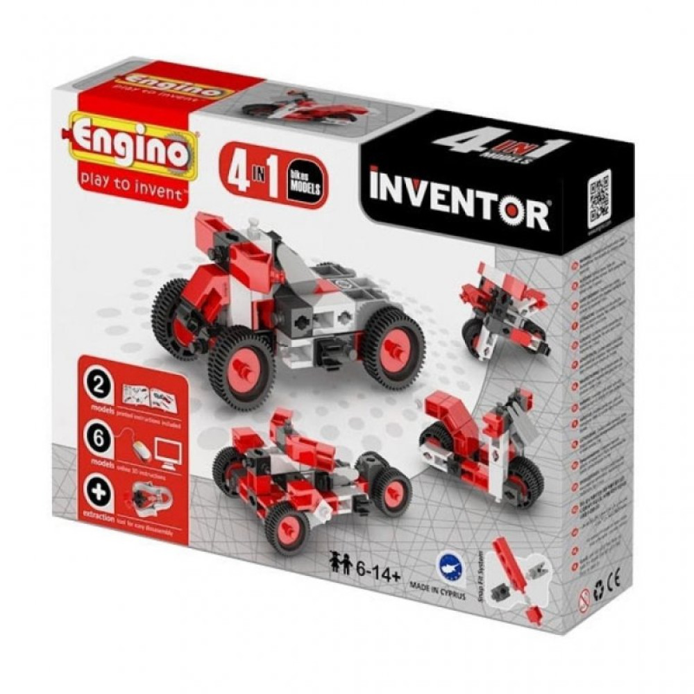 Конструктор Engino Inventor 4 в 1 Мотоциклы (432)