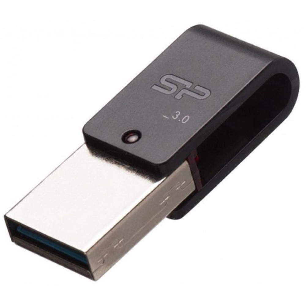 USB флеш накопичувач Silicon Power 64GB Mobile X31 USB 3.0 OTG (SP064GBUF3X31V1K)