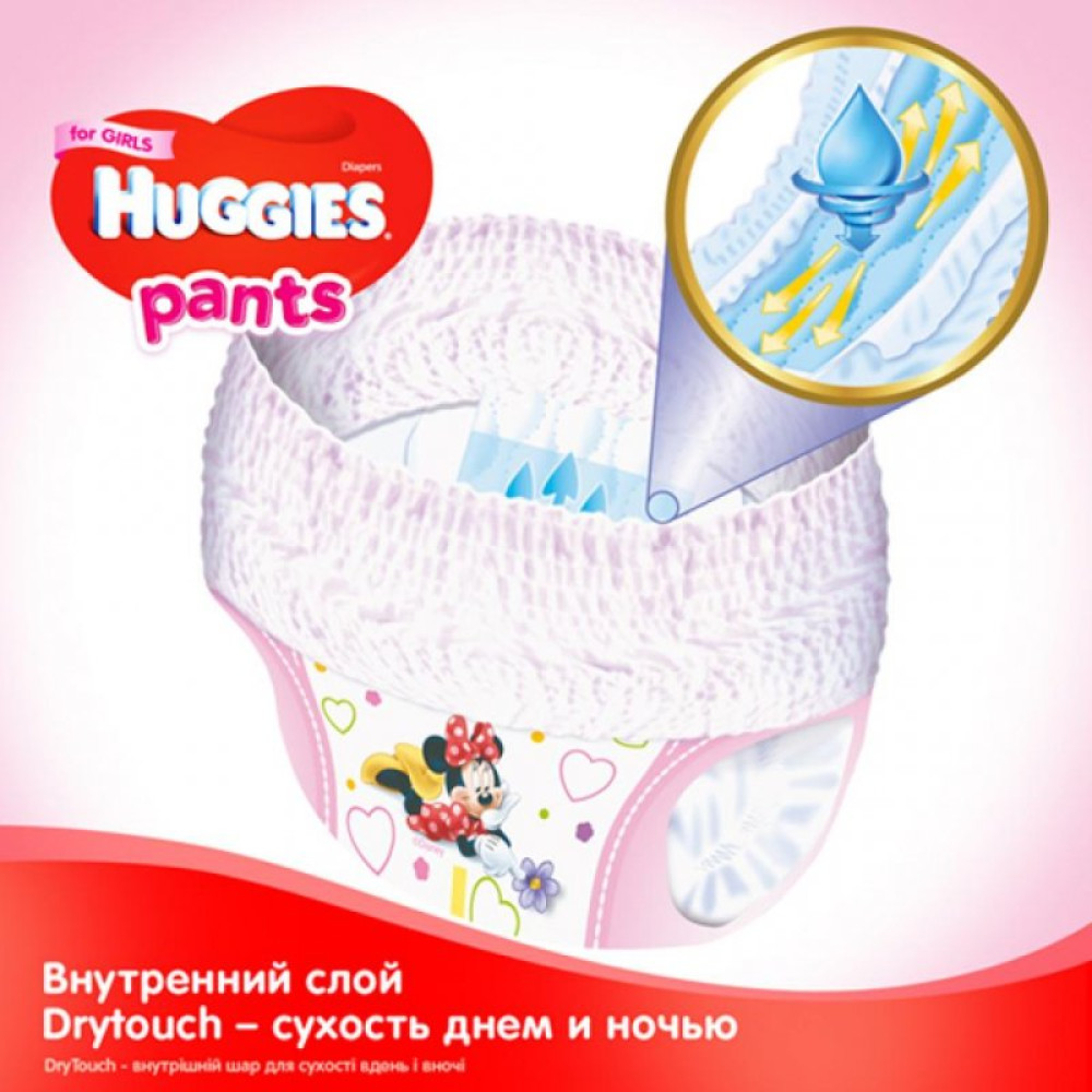 Підгузник Huggies Pants 6 для дівчаток (15-25 кг) 36 шт (5029053564050)