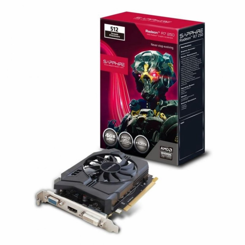 Видеокарта Sapphire Radeon R7 250 4096Mb 512SP (11215-23-20G) Видеокарта Sapphire Radeon R7 250 4096Mb 512SP (11215-23-20G)