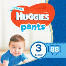 Подгузник Huggies Pants 3 для мальчиков (6-11 кг) 88 шт (5029053564081)