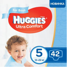Подгузник Huggies Ultra Comfort 5 Jumbo для мальчиков (12-22 кг) 42 шт (5029053565408) Подгузник Huggies Ultra Comfort 5 Jumbo для мальчиков (12-22 кг) 42 шт (5029053565408)