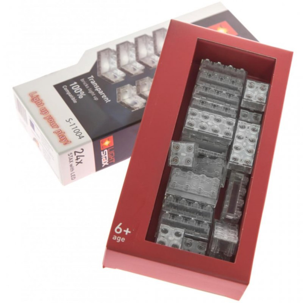 Конструктор Light Stax с LED подсветкой Expansion Transparent (LS-S11004)