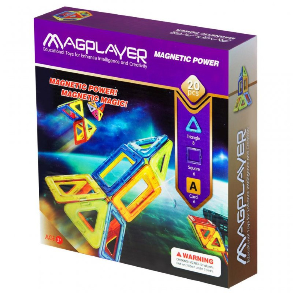 Конструктор Magplayer Набір 20 елементів (MPA-20)