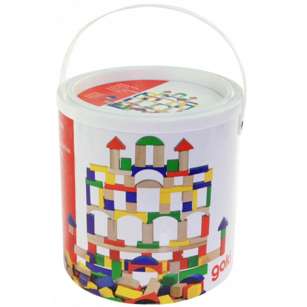 Конструктор Goki Радужные строительные блоки с окнами (58620)
