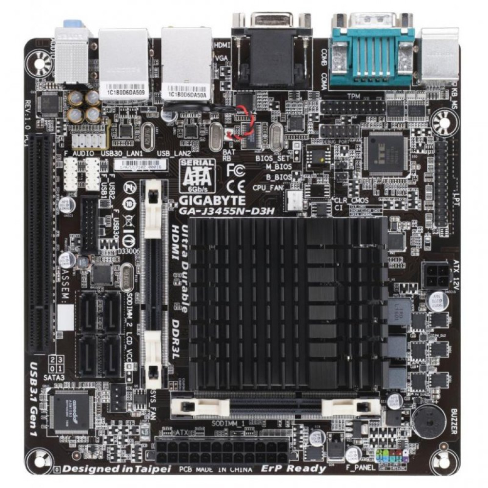 Материнська плата GIGABYTE GA-J3455N-D3H
