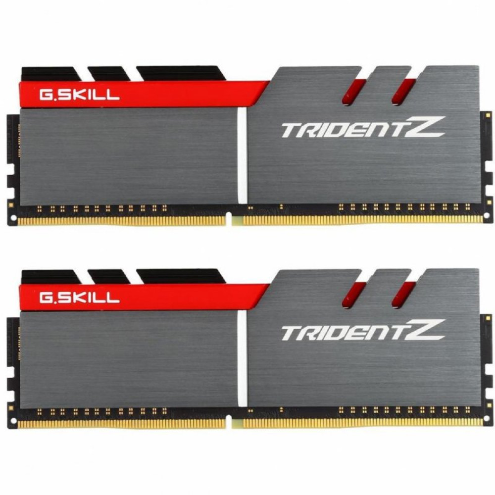 Модуль памяти для компьютера DDR4 16GB (2x8GB) 3200 MHz Trident Z Silver H/ Red G.Skill (F4-3200C16D-16GTZB)
