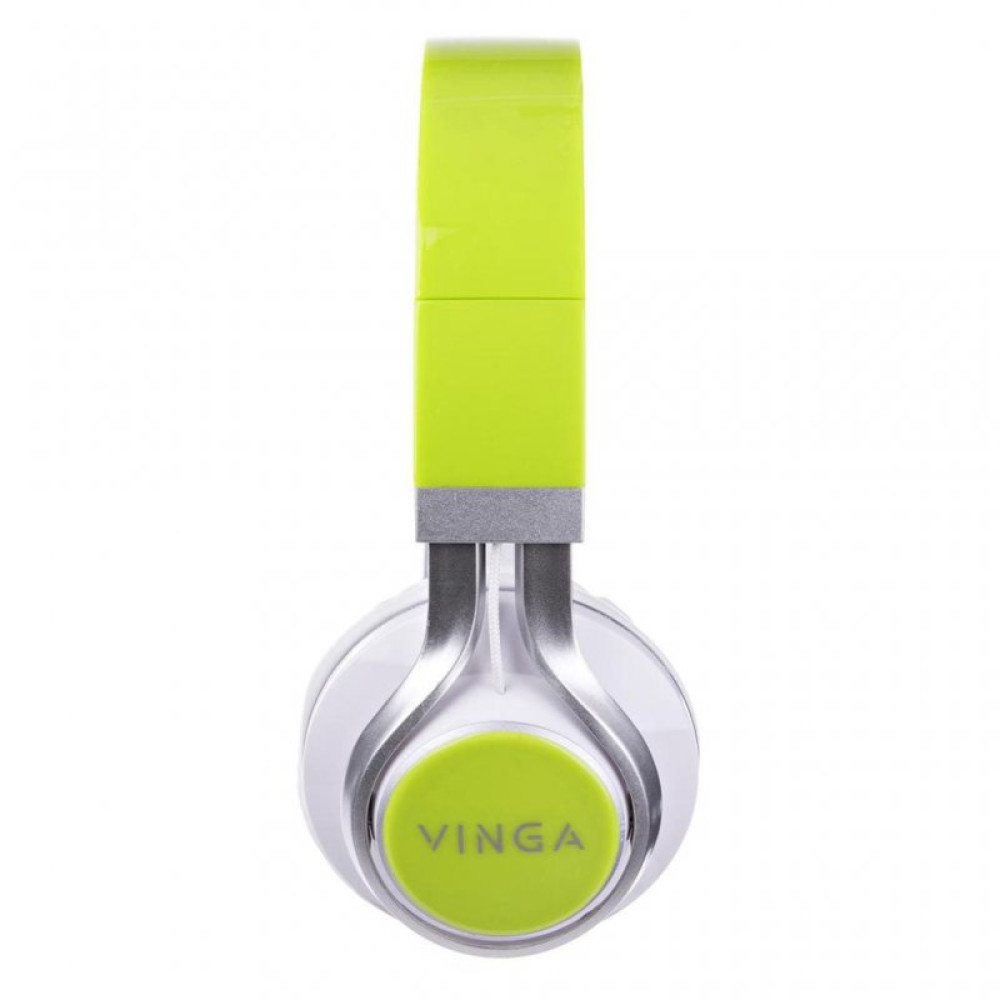 Навушники Vinga HSM040 White/Green (HSM040WG)