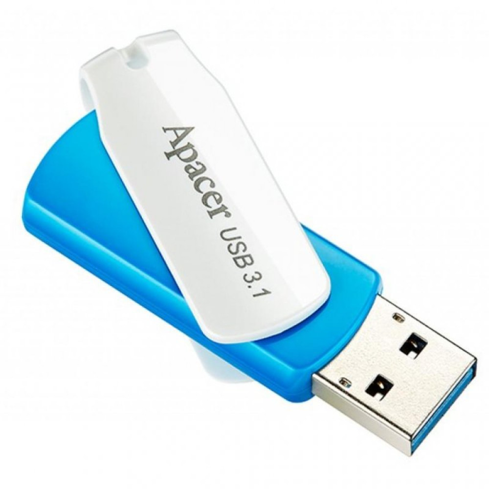USB флеш накопичувач Apacer 64GB AH357 Blue USB 3.1 (AP64GAH357U-1)