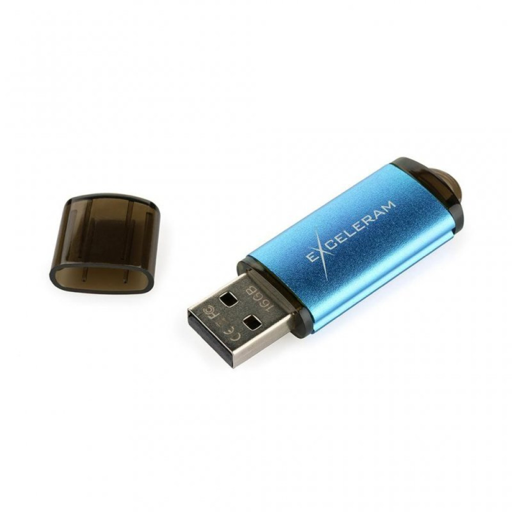 USB флеш накопитель eXceleram 16GB A3 Series Blue USB 3.1 Gen 1 (EXA3U3BL16)