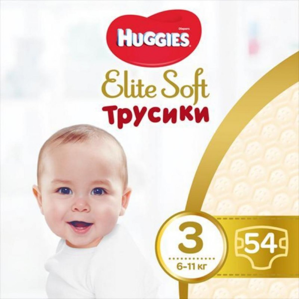 Підгузник Huggies Elite Soft Pants M розмір 3 (6-11 кг) Mega 54 шт (5029053546995) Підгузник Huggies Elite Soft Pants M розмір 3 (6-11 кг) Mega 54 шт (5029053546995)