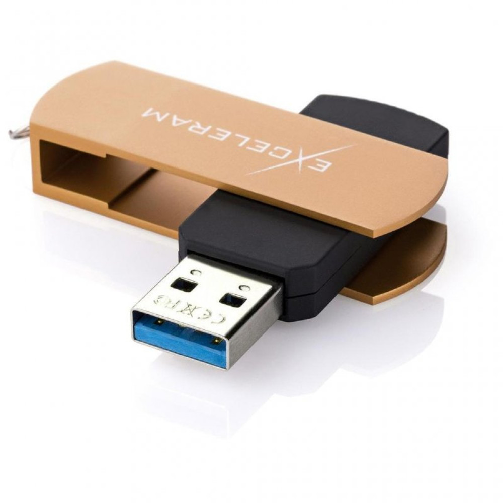 USB флеш накопитель eXceleram 16GB P2 Series Brown/Black USB 3.1 Gen 1 (EXP2U3BRB16)