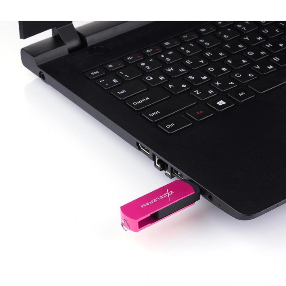 USB флеш накопичувач eXceleram 64GB P2 Series Rose/Black USB 2.0 (EXP2U2ROB64)