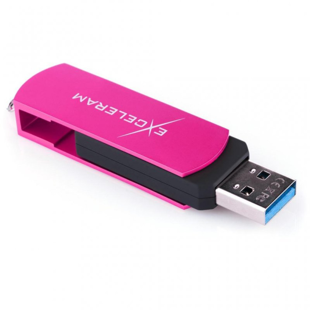 USB флеш накопитель eXceleram 16GB P2 Series Rose/Black USB 3.1 Gen 1 (EXP2U3ROB16)