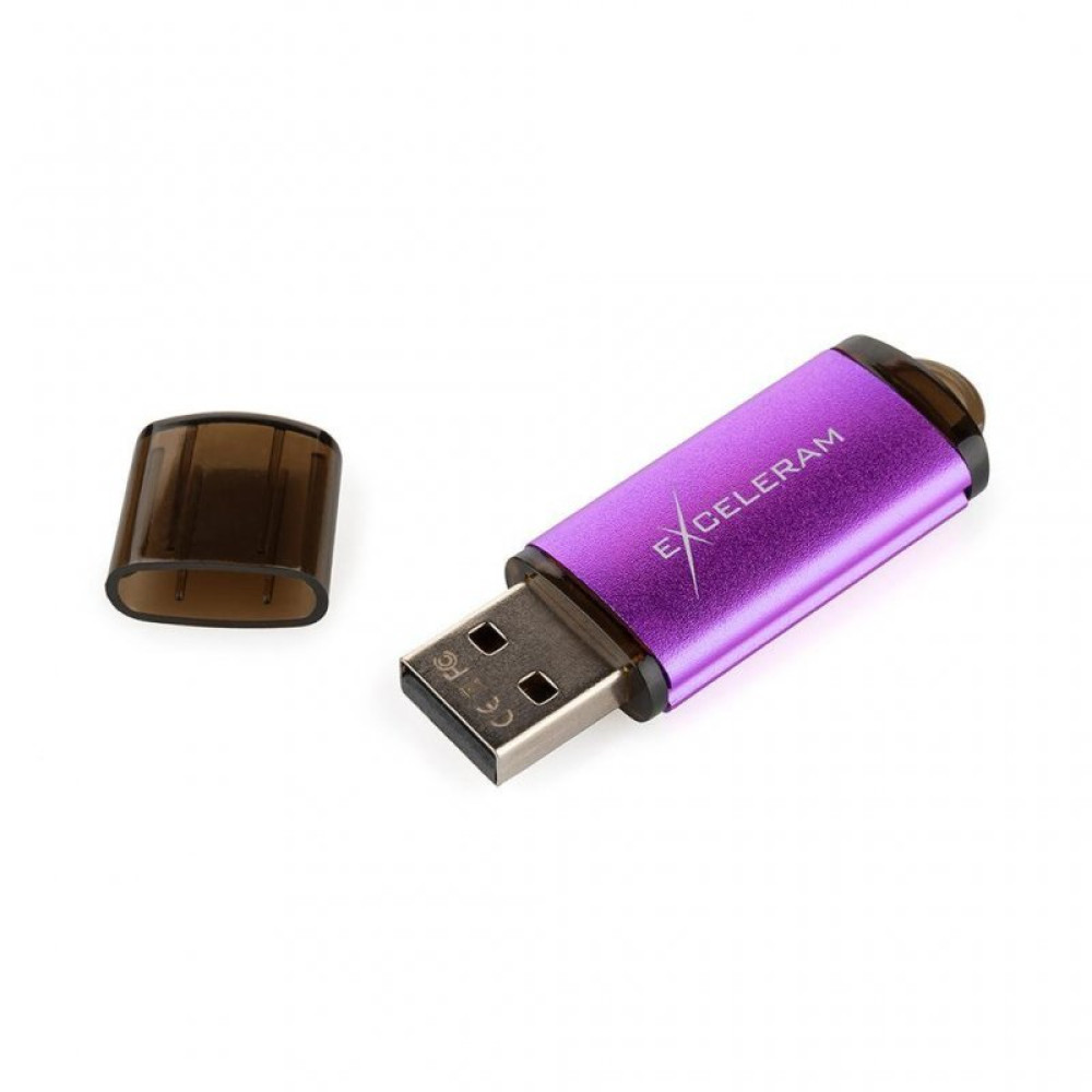 USB флеш накопичувач eXceleram 32GB A3 Series Purple USB 2.0 (EXA3U2PU32)