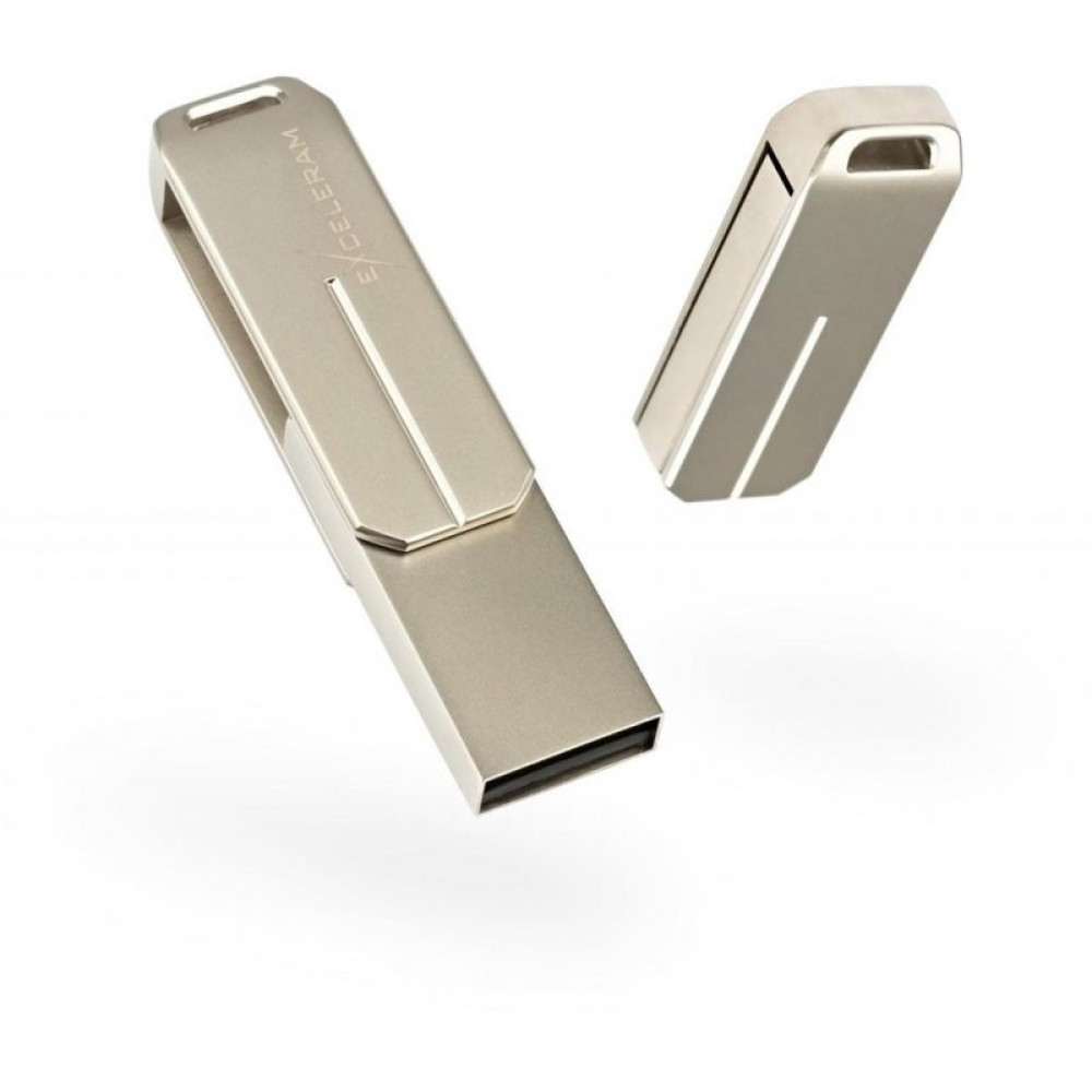USB флеш накопитель eXceleram 64GB U3 Series Silver USB 2.0 (EXP2U2U3S64)