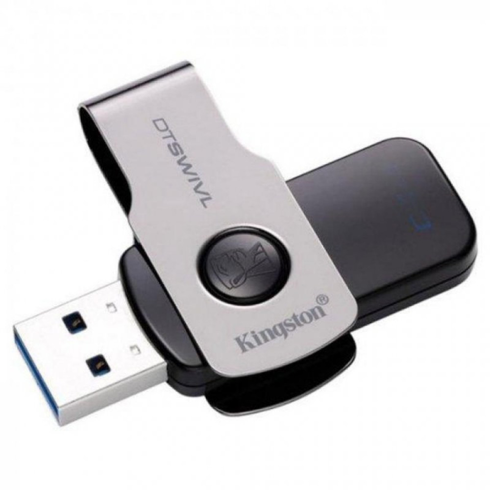 USB флеш накопичувач Kingston 32GB DT SWIVL Metal USB 3.0 (DTSWIVL/32GB)