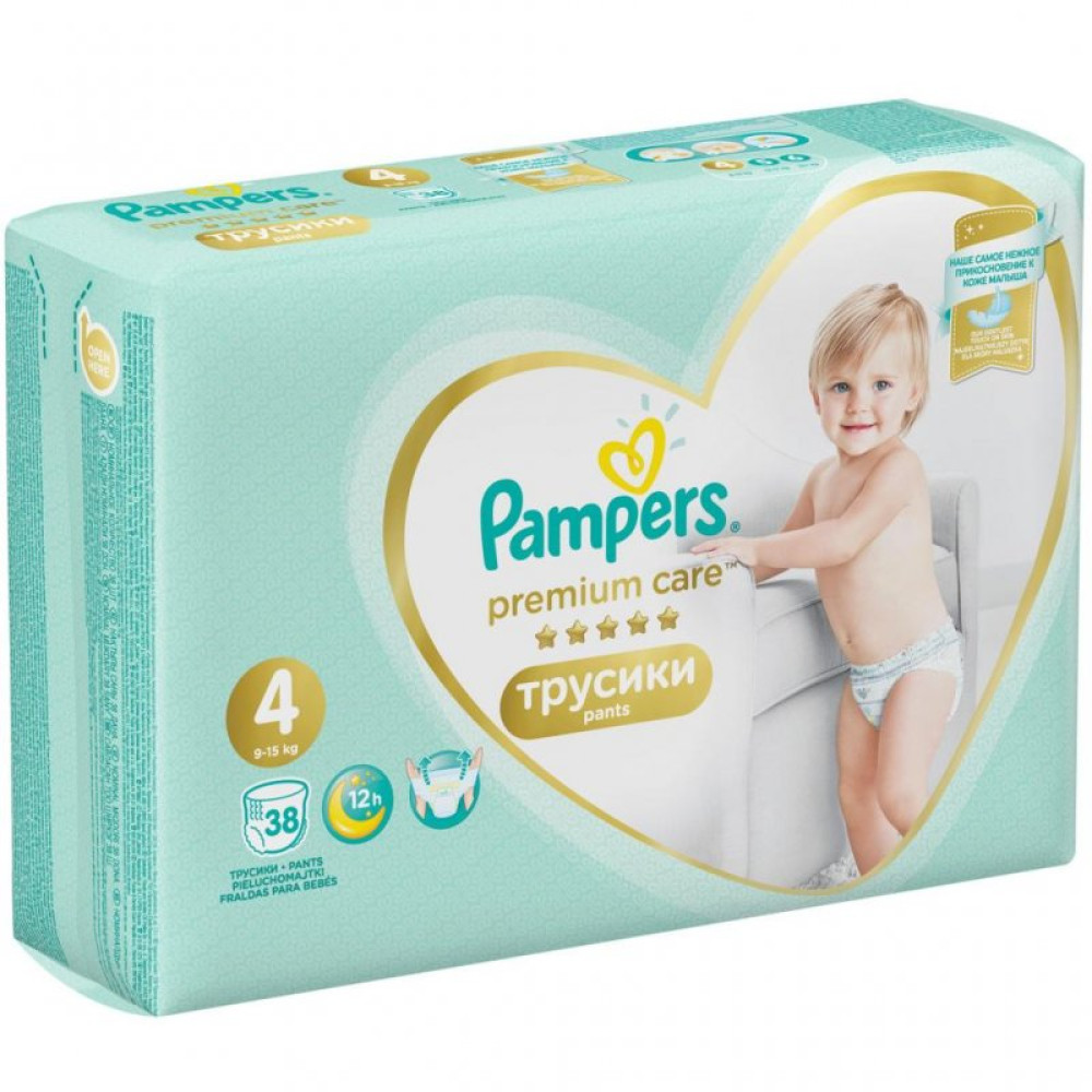 Подгузник Pampers Premium Care Pants Maxi Размер 4 (9-15 кг), 38 шт. (8001090759832) Подгузник Pampers Premium Care Pants Maxi Размер 4 (9-15 кг), 38 шт. (8001090759832)