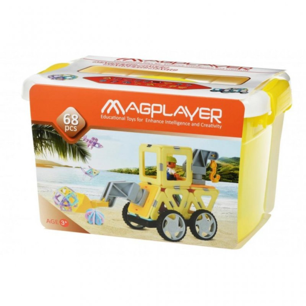 Конструктор Magplayer магнитный набор бокс 68 эл (MPT2-68) Конструктор Magplayer магнитный набор бокс 68 эл (MPT2-68)