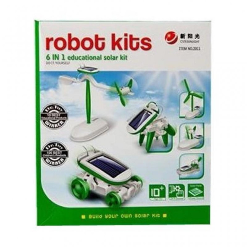 Конструктор Same Toy Робот-конструктор Солнцебот 6 в 1 на солнечной батарее (2011UT)