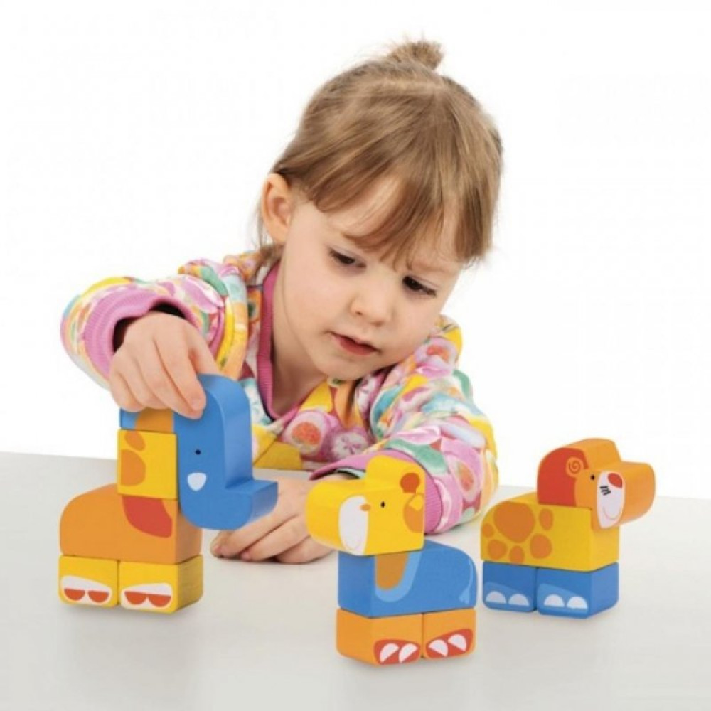 Конструктор WonderWorld Побудуй тварин (WED-3125)