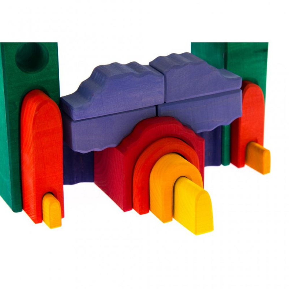 Конструктор nic деревянный Все в замке зеленый (NIC523269)