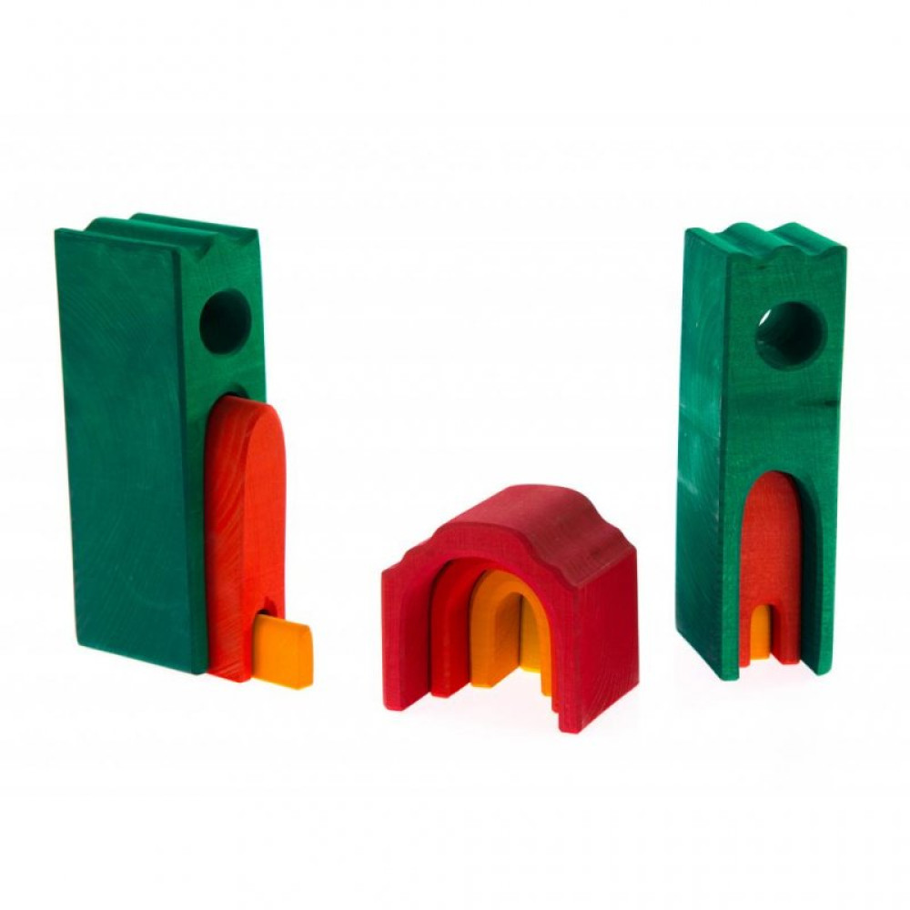 Конструктор nic деревянный Все в замке зеленый (NIC523269)