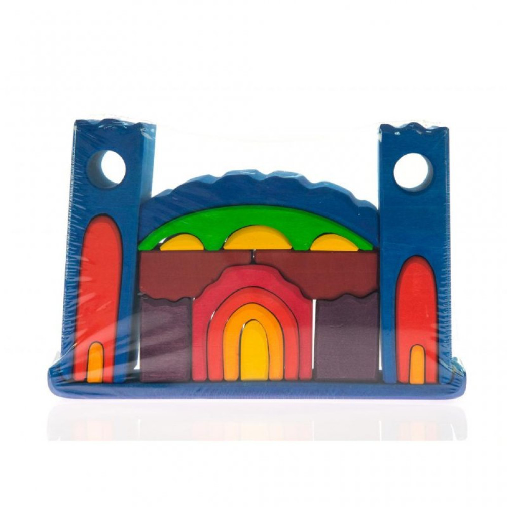 Конструктор nic деревянный Все в замке синий (NIC523268)