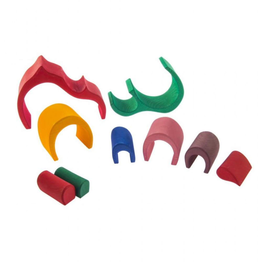 Конструктор nic деревянный Дом Габли большой красный (NIC523030)