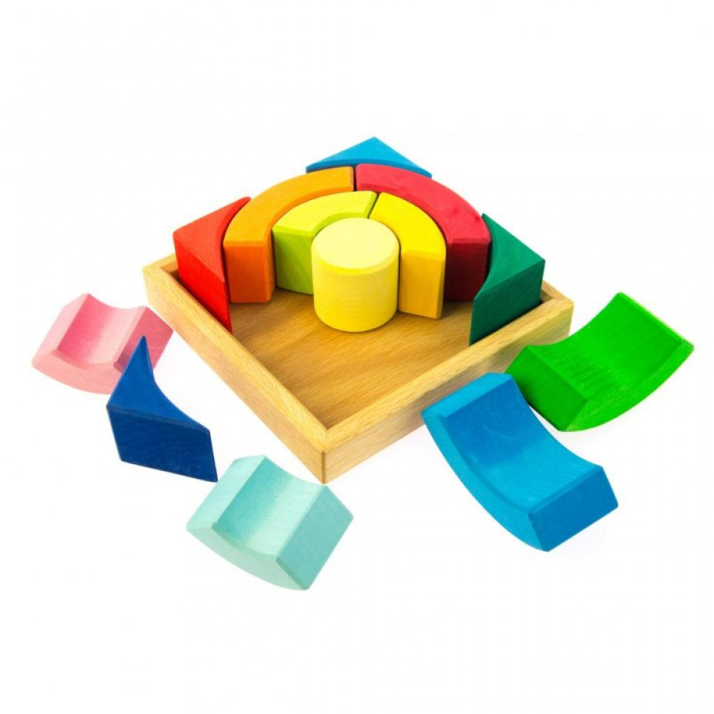 Конструктор nic деревянный Разноцветный круг (NIC523344)