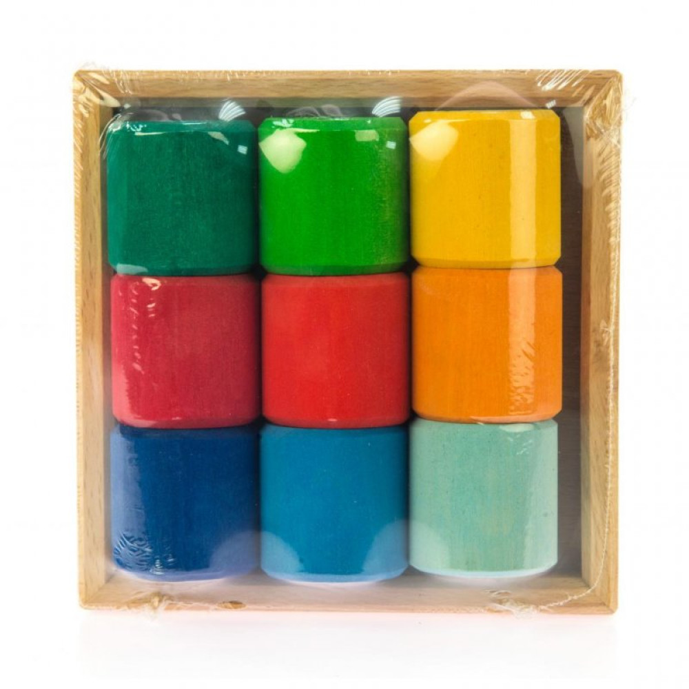 Конструктор nic деревянный Разноцветный ролик (NIC523347)