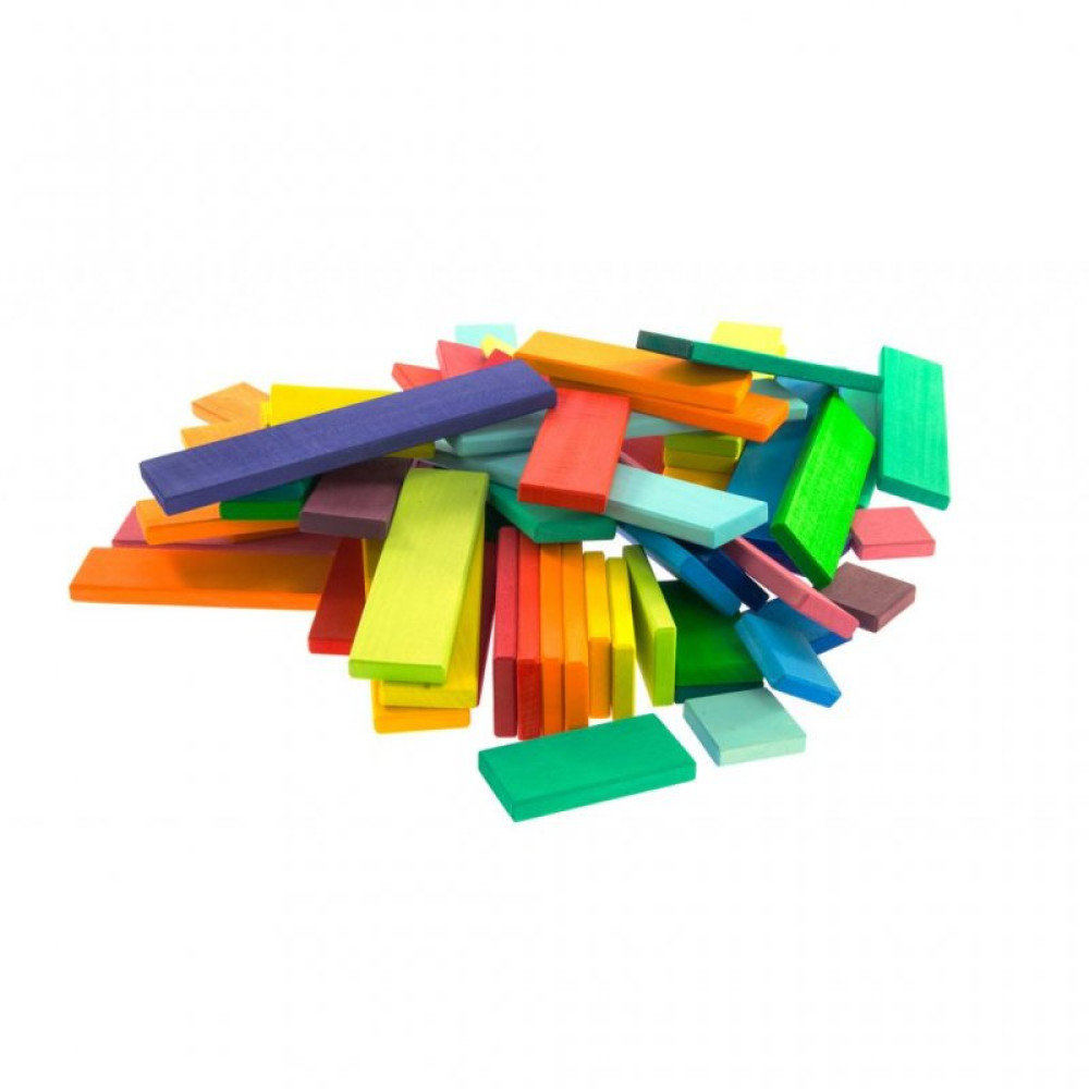 Конструктор nic деревянный Строительные пластины 64 эл. (NIC523302)