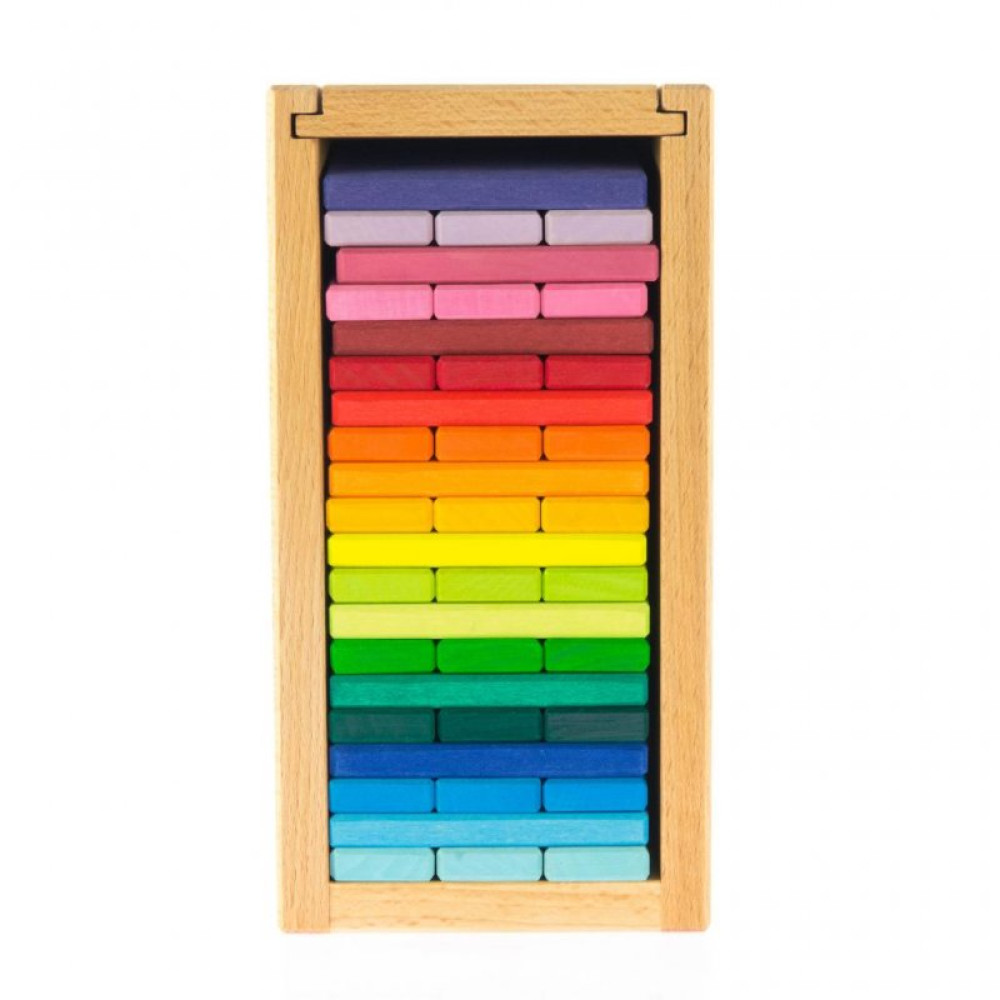 Конструктор nic деревянный Строительные пластины Башня 60 эл. (NIC523300)