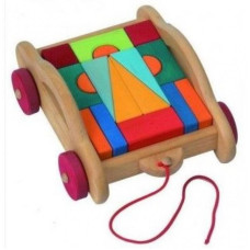 Конструктор Nic деревянный Тоскана с тележкой 17 эл. (NIC523316) Конструктор Nic деревянный Тоскана с тележкой 17 эл. (NIC523316)