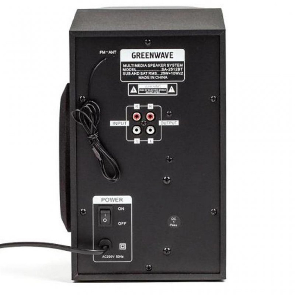 Акустическая система Greenwave SA-2512BT Black (R0015182)