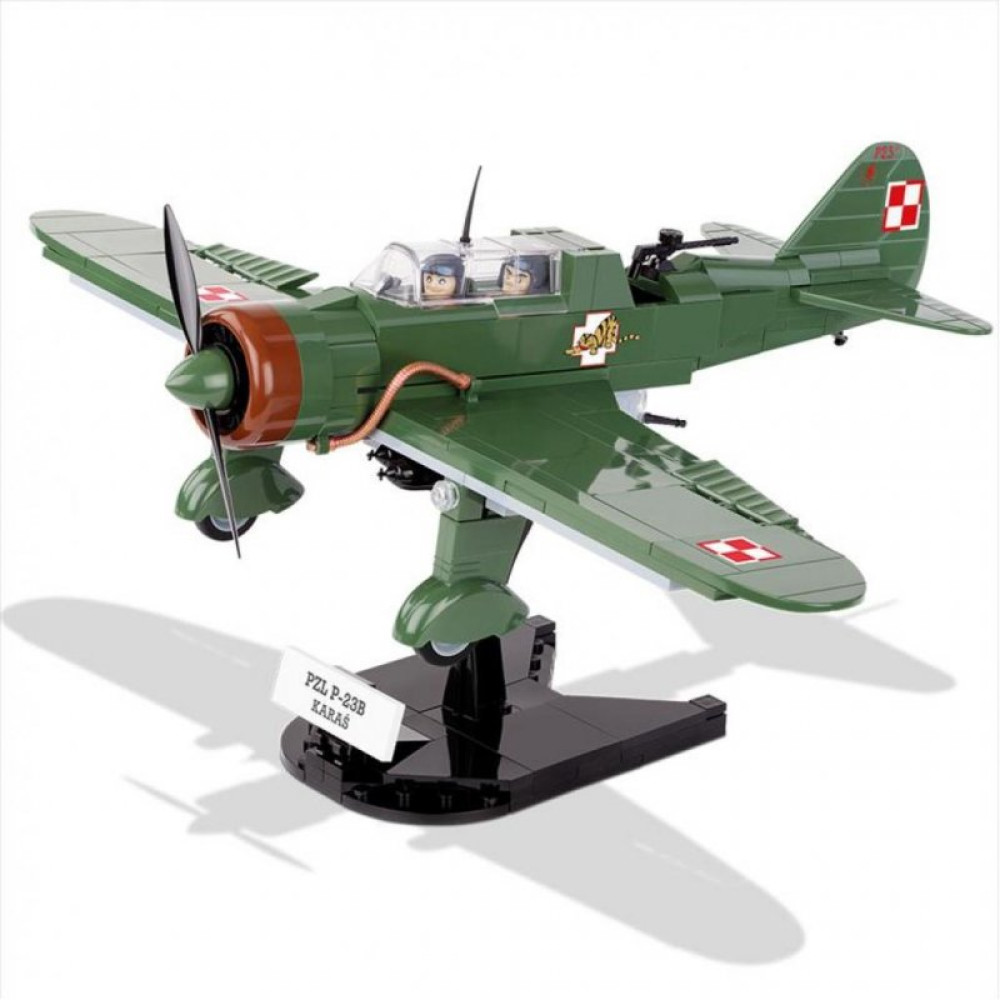 Конструктор Cobi Друга Світова Війна Літак PZL Карась P-23B, 280 деталей (COBI-5522)