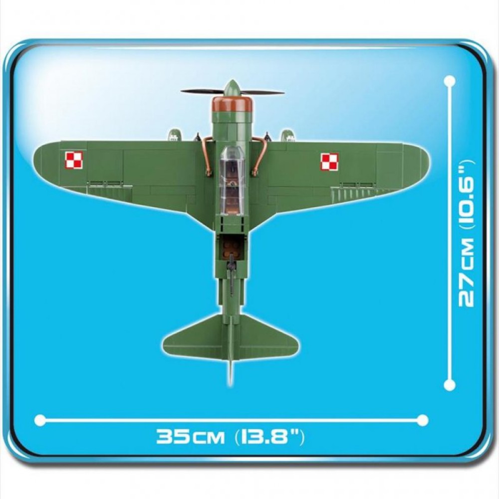 Конструктор Cobi Друга Світова Війна Літак PZL Карась P-23B, 280 деталей (COBI-5522)