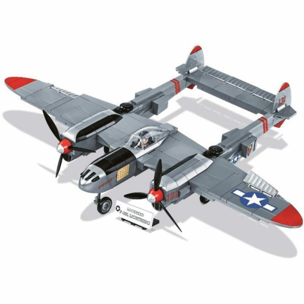 Конструктор Cobi Друга Світова Війна Літак Локхід П-38 «Лайтнінг», 395 дит (COBI-5539)