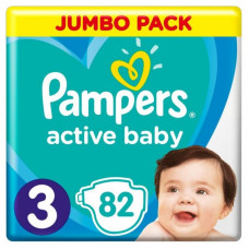 Подгузник Pampers Active Baby Midi Размер 3 (6-10 кг), 82 шт. (8001090948175) Подгузник Pampers Active Baby Midi Размер 3 (6-10 кг), 82 шт. (8001090948175)