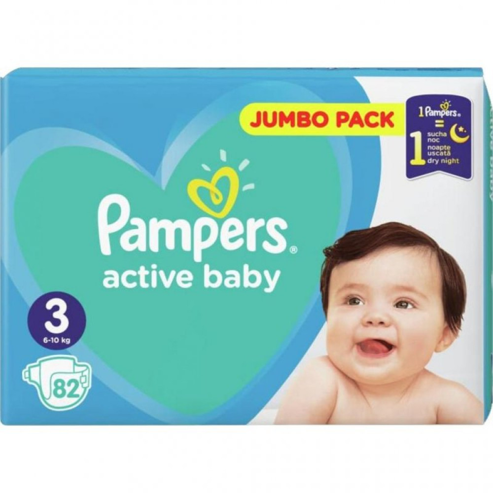 Подгузник Pampers Active Baby Midi Размер 3 (6-10 кг), 82 шт. (8001090948175) Подгузник Pampers Active Baby Midi Размер 3 (6-10 кг), 82 шт. (8001090948175)