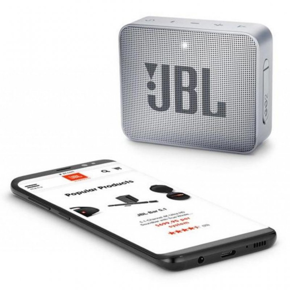 Акустична система JBL GO 2 Gray (JBLGO2GRY)