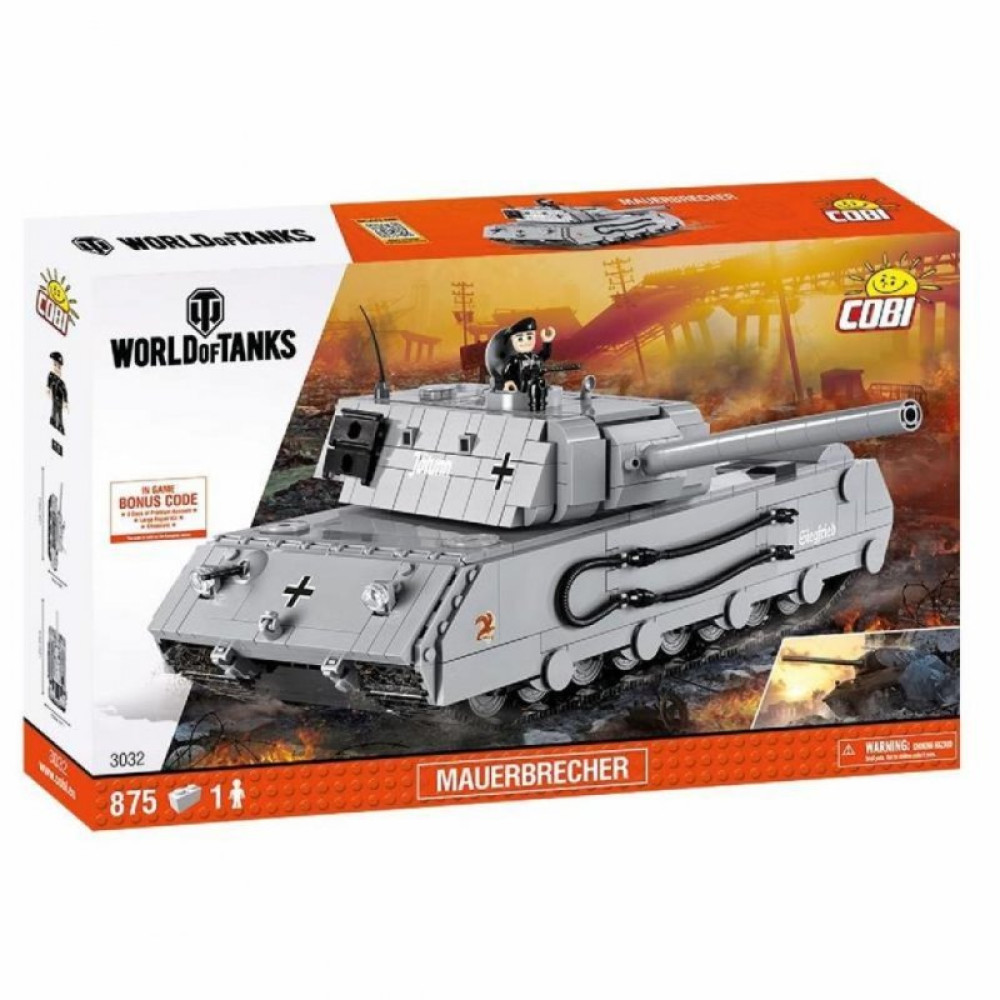 Конструктор Cobi World Of Tanks Mauerbrecher, 875 деталей (COBI-3032)
