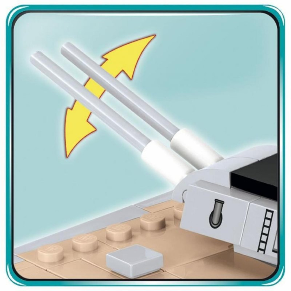 Конструктор Cobi World Of Warships Линкор Бисмарк, 1974 деталей (COBI-3081)