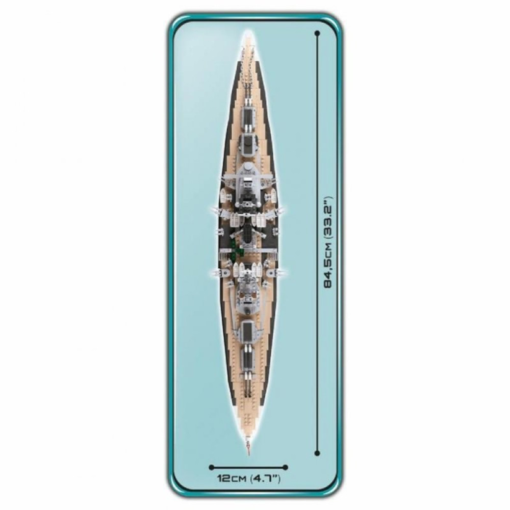 Конструктор Cobi Линкор Тирпиц, 1959 деталей (COBI-4809)