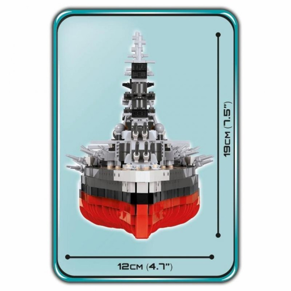 Конструктор Cobi Линкор Тирпиц, 1959 деталей (COBI-4809)