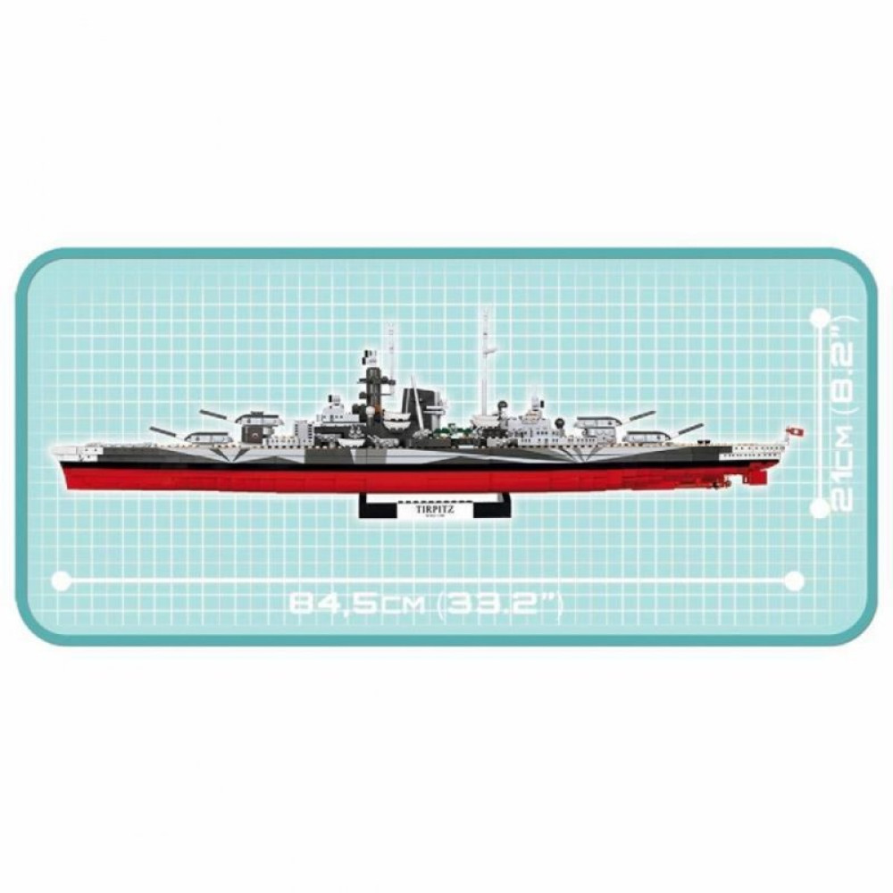 Конструктор Cobi Линкор Тирпиц, 1959 деталей (COBI-4809)