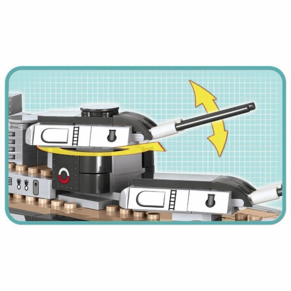 Конструктор Cobi Линкор Тирпиц, 1959 деталей (COBI-4809)