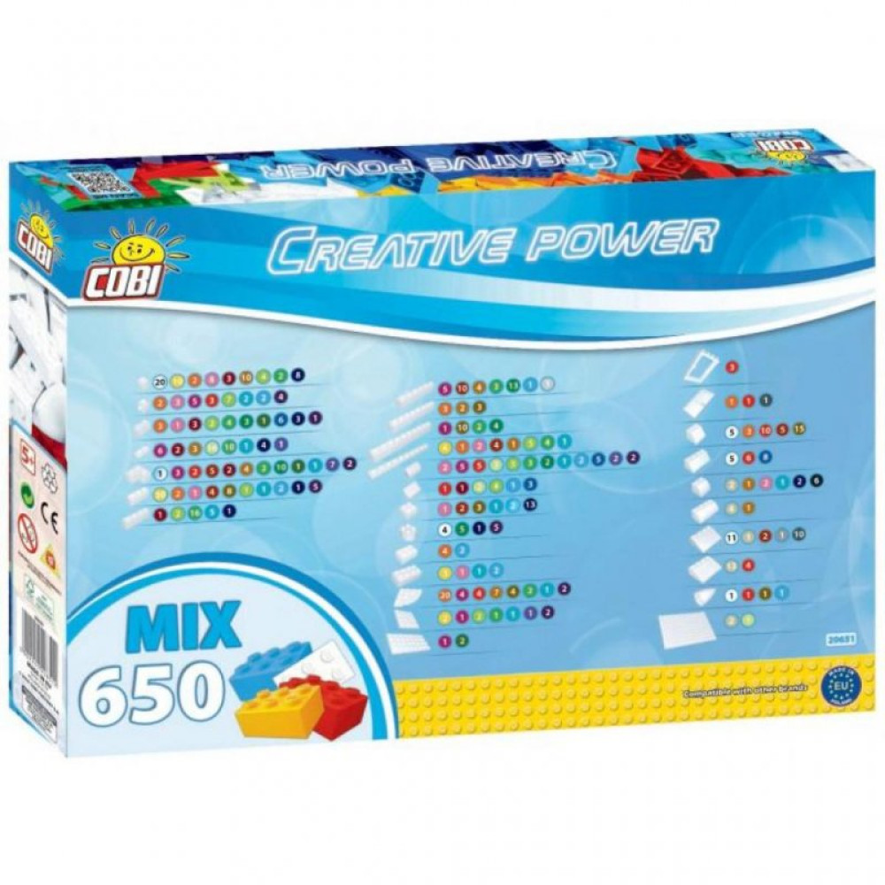 Конструктор Cobi Набор кубиков Creative Power, 650 деталей (COBI-20651)
