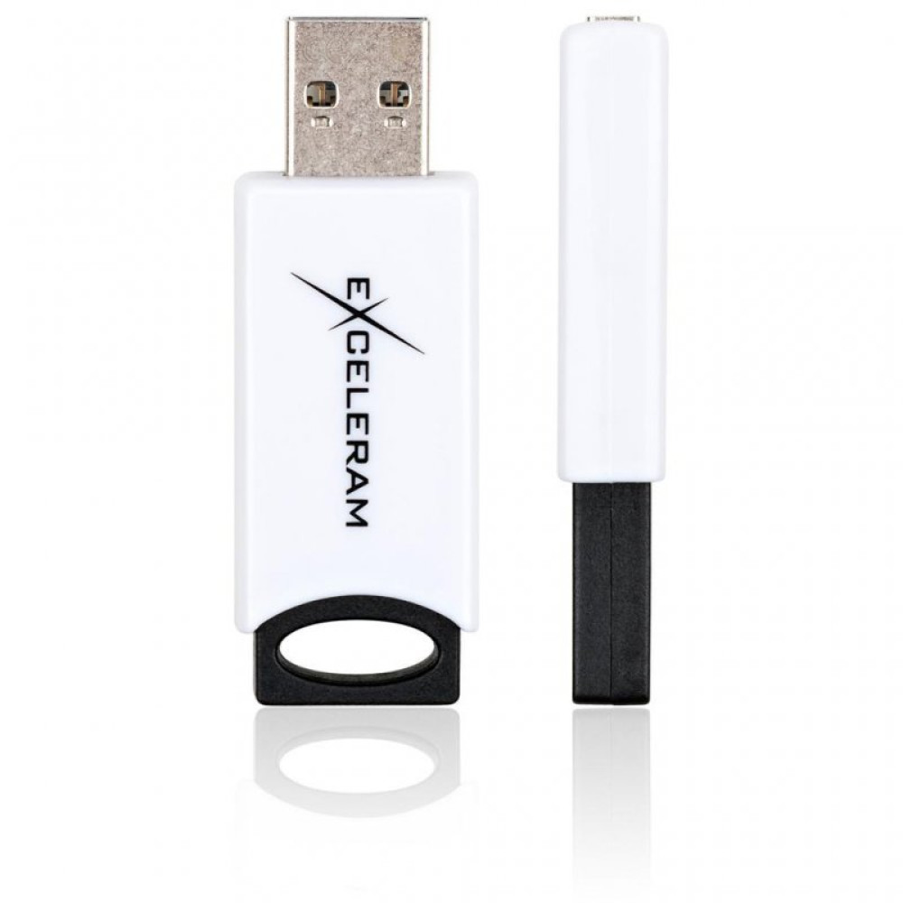 USB флеш накопитель eXceleram 16GB H2 Series White/Black USB 2.0 (EXU2H2W16)